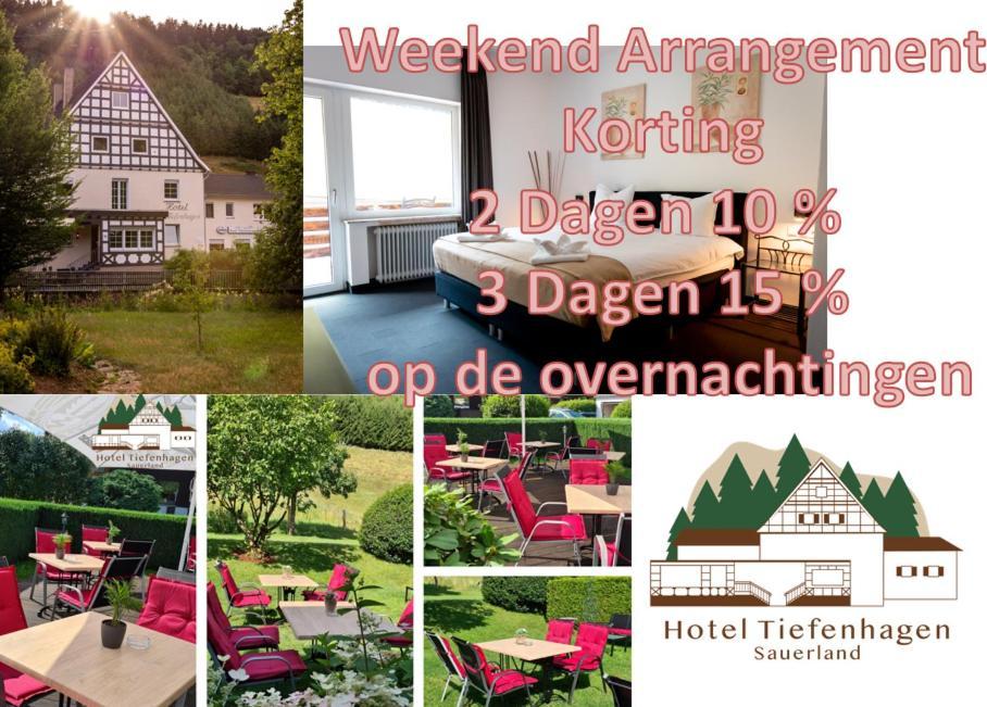 Hotel Tiefenhagen Sauerland Lennestadt Exterior foto